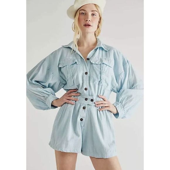 Free People Jen's Pirate Booty Satisfaction Romper Size XS. B-6 - Picture 7 of 10